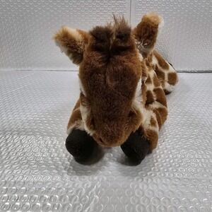 2020 FAO Schwartz Giraffe Laying Stuffed Plush Brown And Tan
